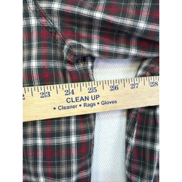 Woolrich Mens Button Down Shirt Size XLarge Red Gray Plaid Long Sleeve Outdoor - Picture 7 of 12